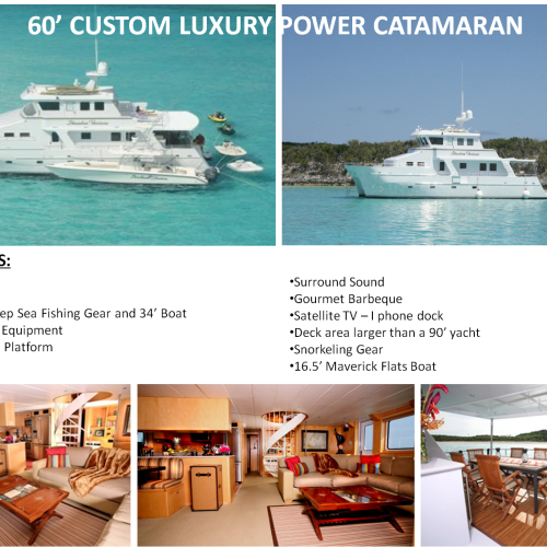 60' Custom Luxury Power Catamaran